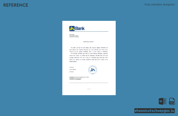 Beispielvorschau der Referenzseite der Jamaica National Bank
